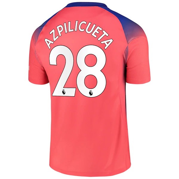 Camiseta Chelsea NO.28 Azpilicueta 3ª 2020-2021 Naranja